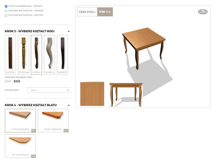 Website preview 3d configurator